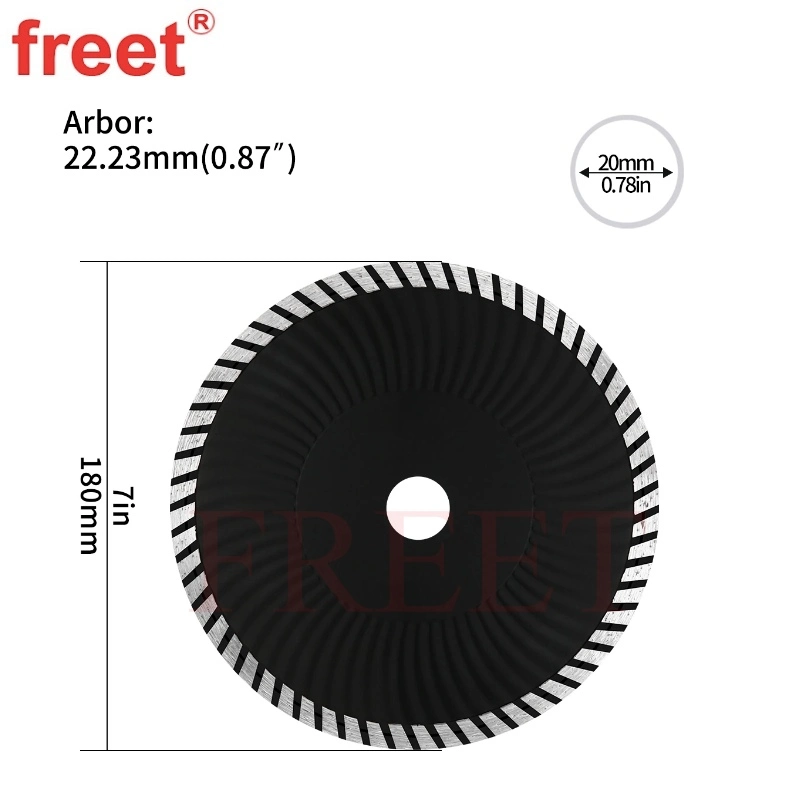 180mm 7" Diamond Circular Saw Blade Corrugated Reinforced for Stone Granite