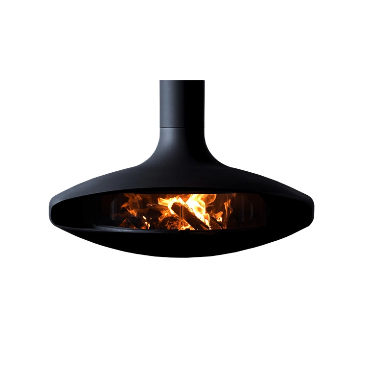 Roof Mounted Cocoon Firepit Hanging Suspended Ceiling Fireplace Corten Steel Freestanding Outdoor Fireplace