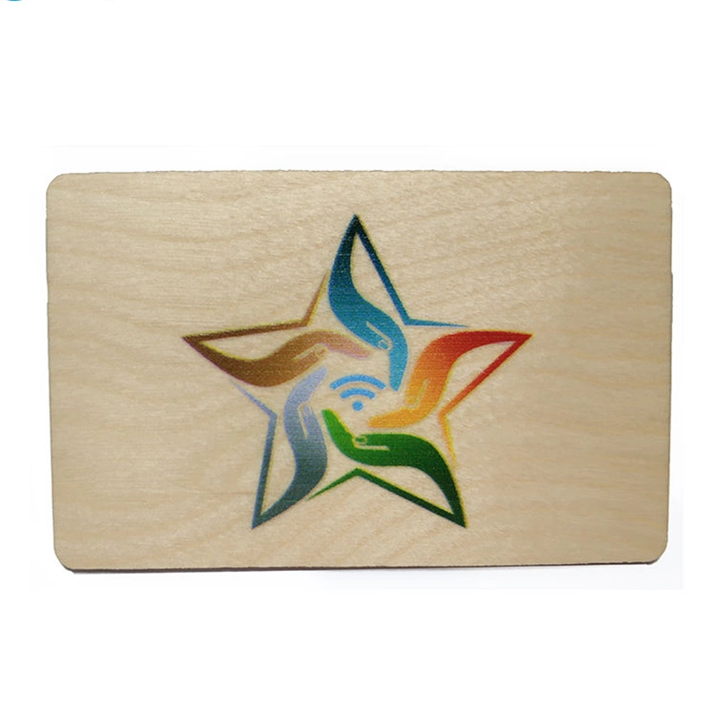 Conception personnalisée Eco Friendly carte sans contact en Bois de Bambou de NFC