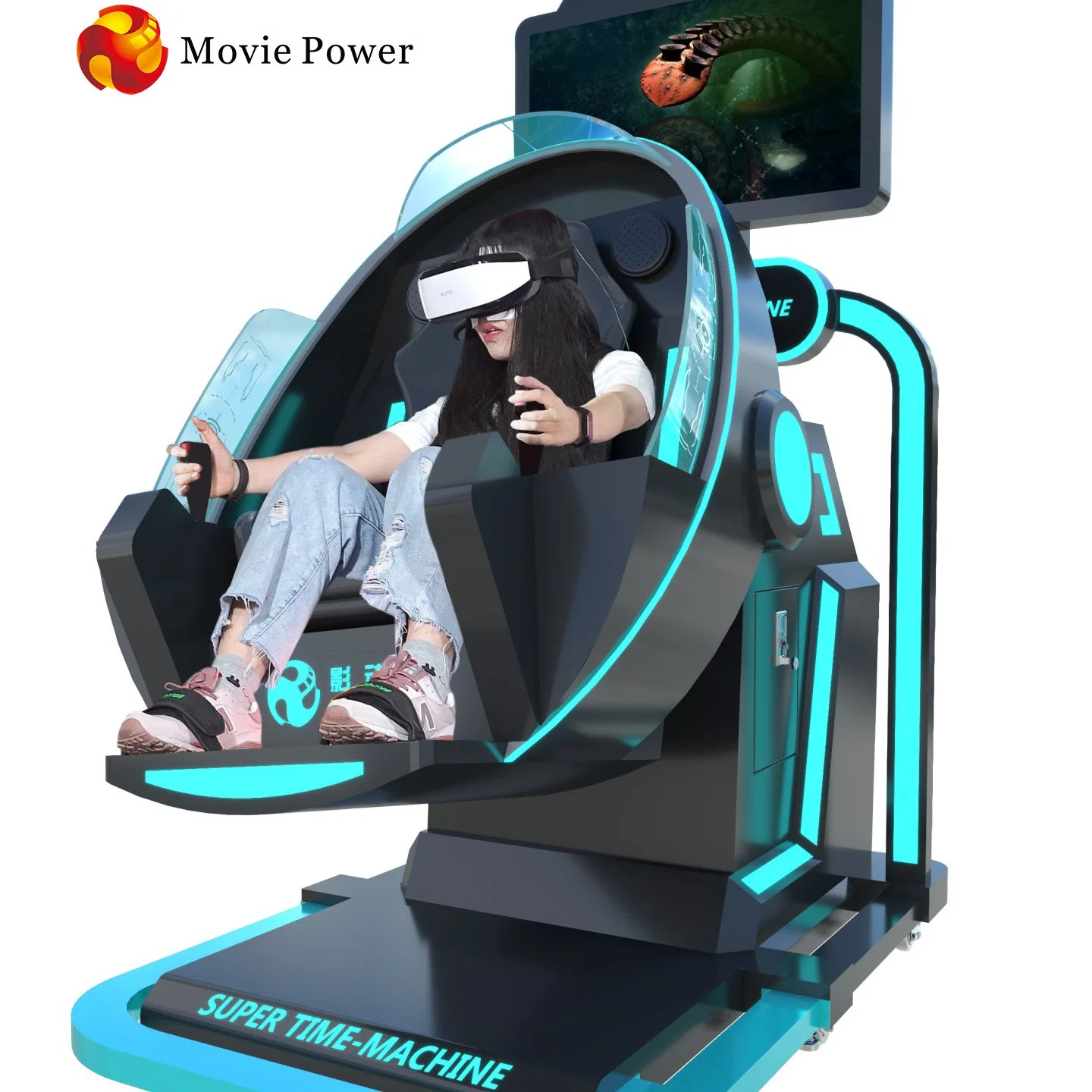 Simulador de equipamento de simulação de RV 9d 360 VR, Máquina de cadeira