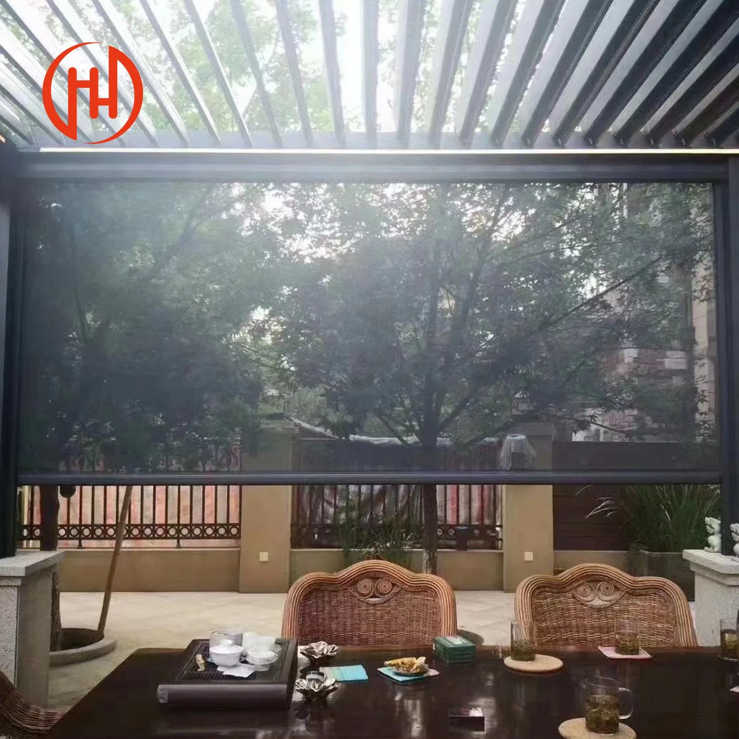 Horizontal Window Shade Roof Electric Window Shutters Exterior Automatic Rolling Shutter