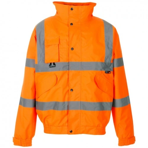 Vestuário de segurança refletiva laranja OEM roupas de inverno homens Hi Vis jaqueta de moda vestuário de trabalho