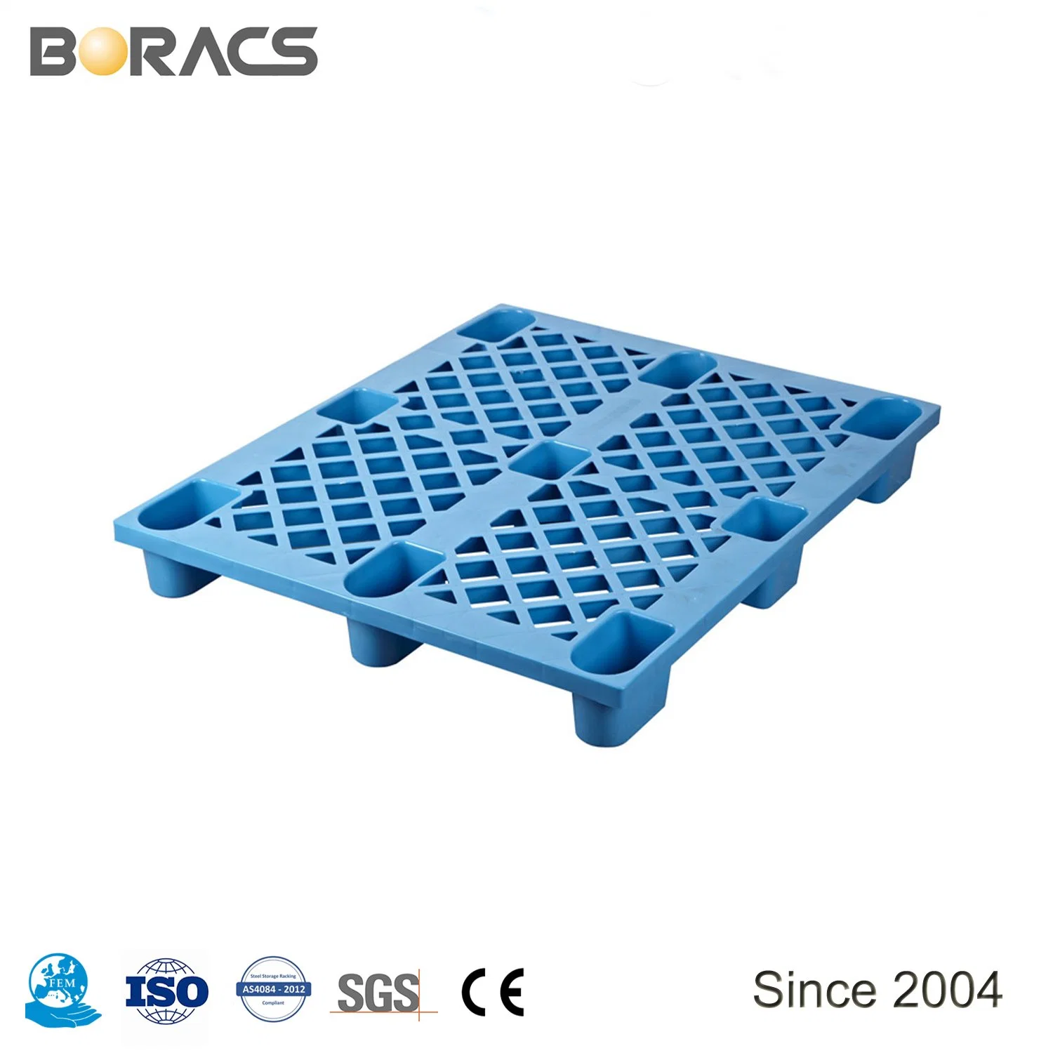 Warehouse Storage Use 3 Runners Type Rack Able Anti-Slip HDPE or PP Plastic Pallet