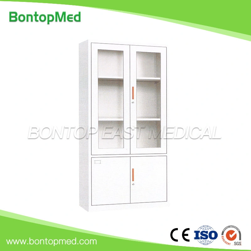 Steel Instrument Cabinet Metal Storage Glass Cabinet Cupboard Medical Cabinet File Book Cabinet