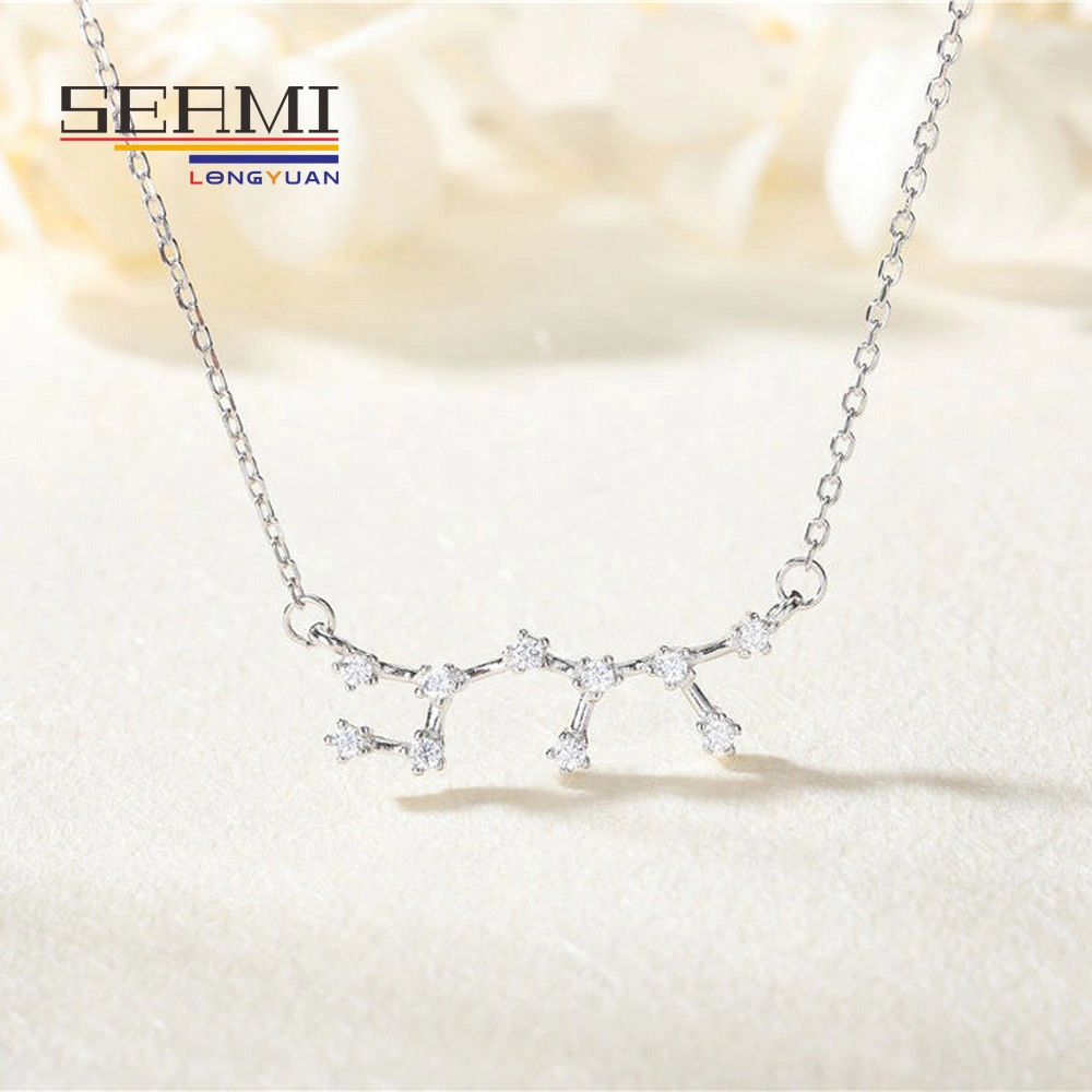 S925 Sterling Silver 12 Constellation Fashion Jewelry Necklace