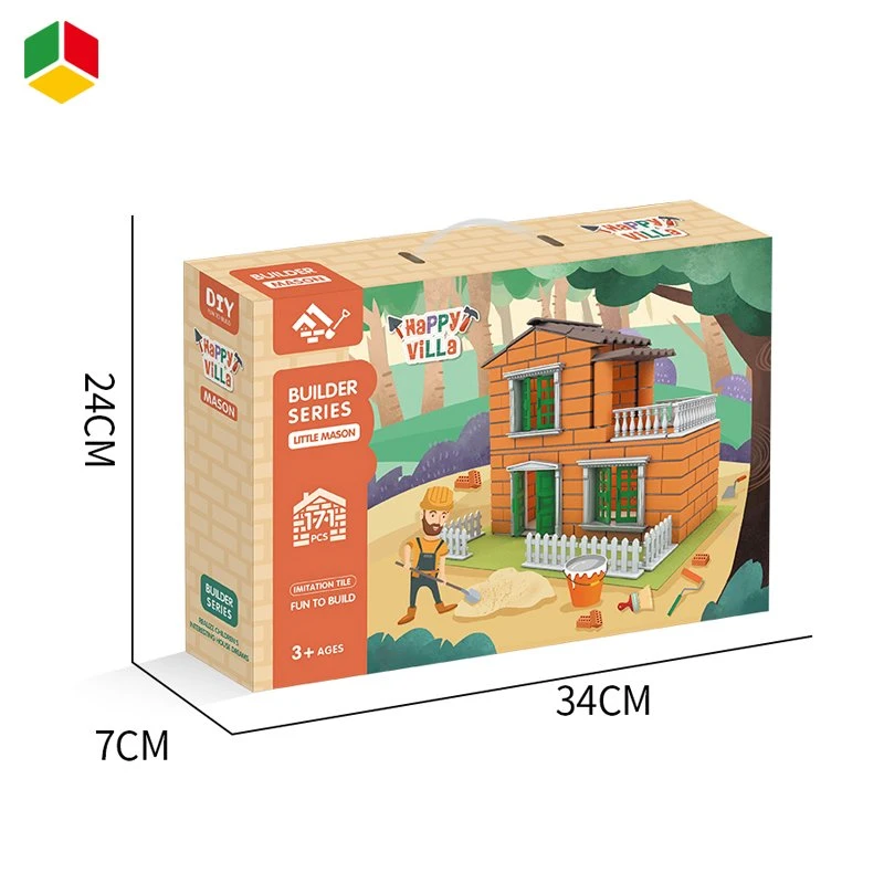 Qstoys Wholesale/Supplier Plastic House Blocks Toy Build House Kids Building Block House Blocks Construction Toys