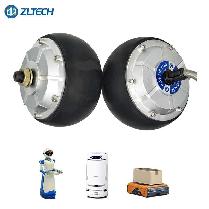 4.5inch Electric 24V 6n. M 300rpm 250W Permanent Magnet Brushless Hub Motor Wheel for Agv