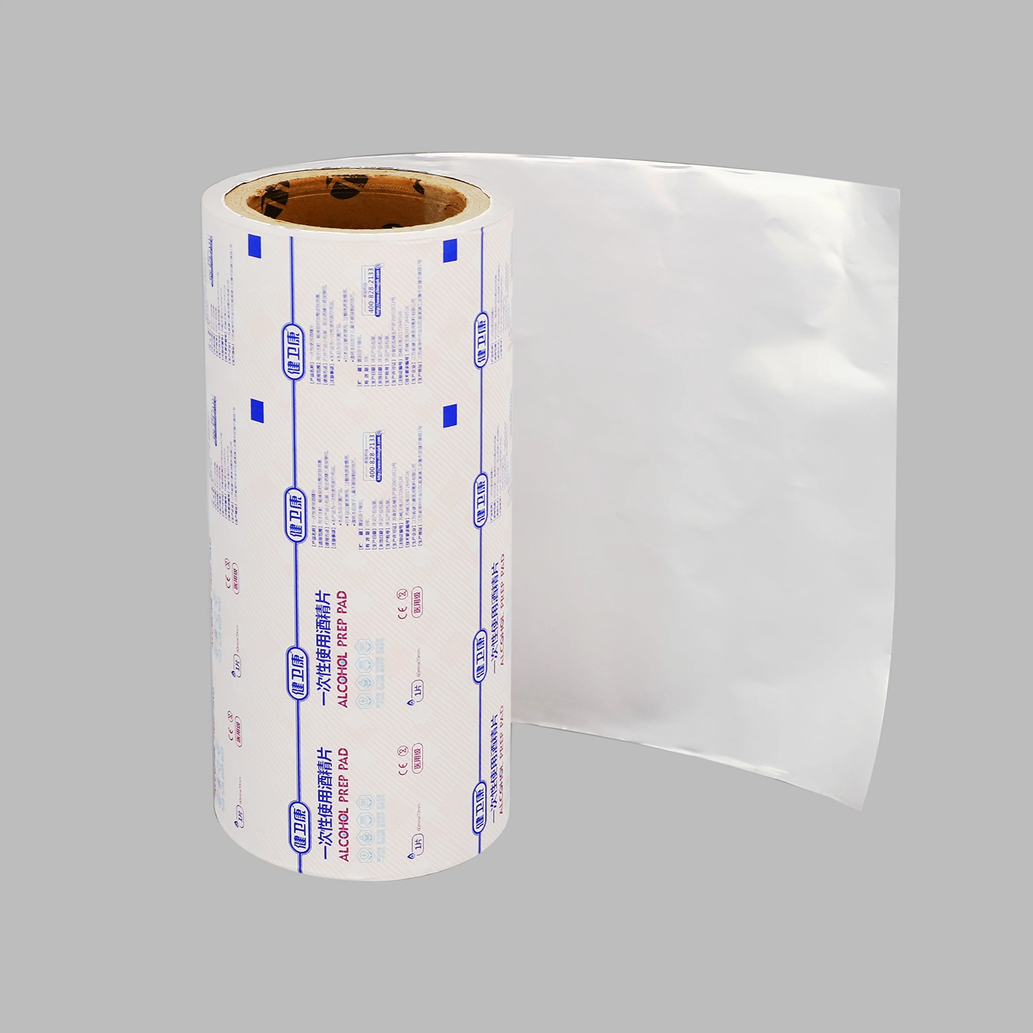 Papel de aluminio, papel para embalaje de las pastillas de Alcohol Prep.