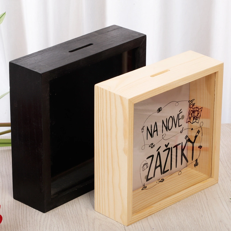 Standing Photo Frame, Creative and Multifunctional Shadow Wooden Box & Picture Frame for Storage