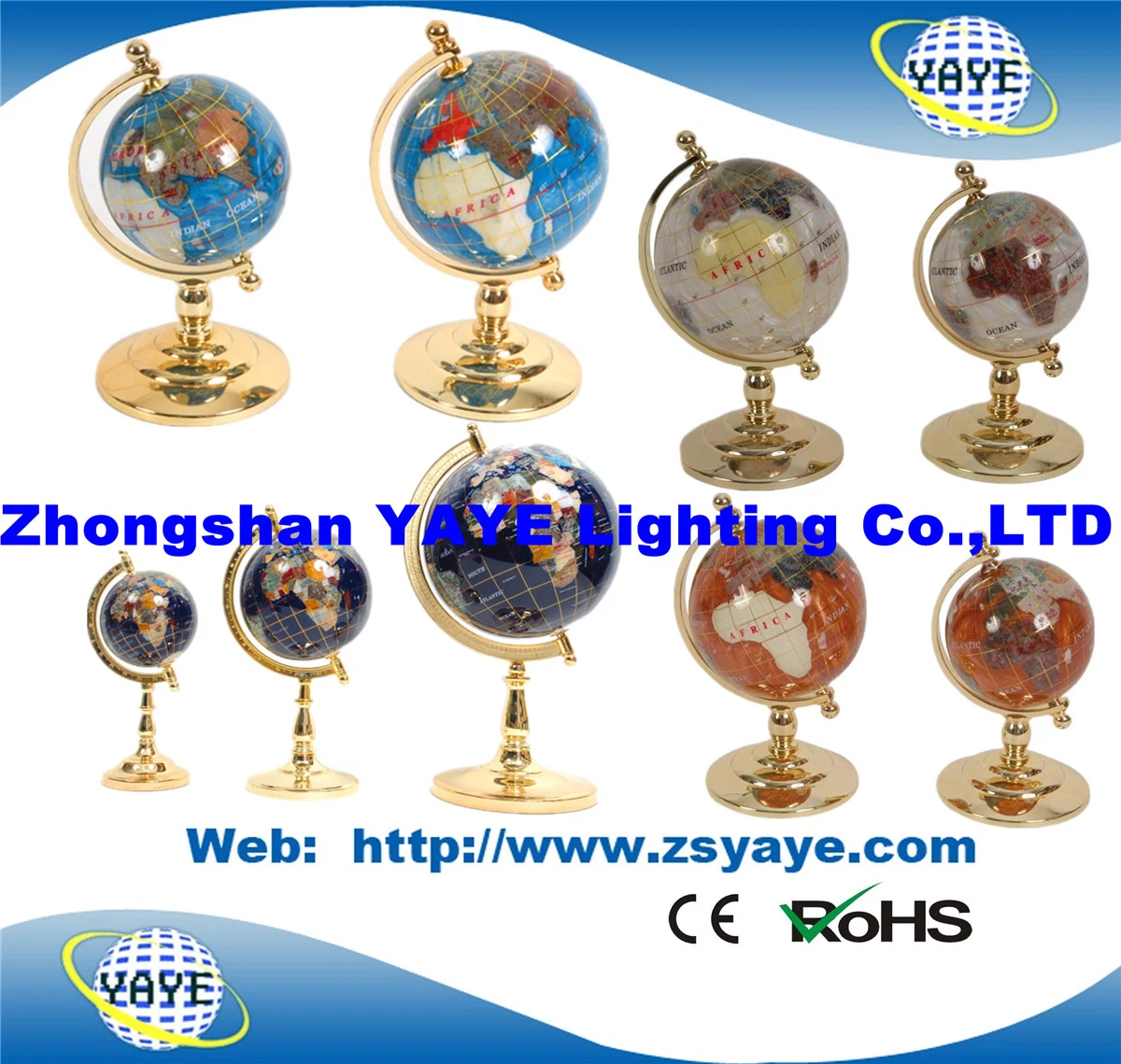 Yaye 18 Hot Vell Iluminación de Escritorio Gemstone Globe / iluminado Globo terráqueo/Regalos de Navidad/Regalos de oficina