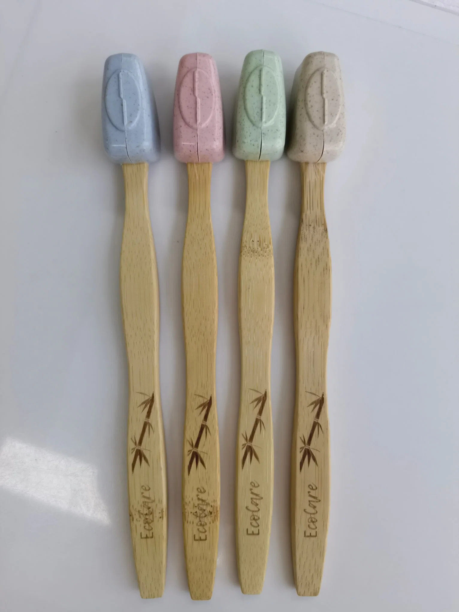 Eco-Care Yangzhou Hotel Products Bamboo Toothbrush with Protection Cap