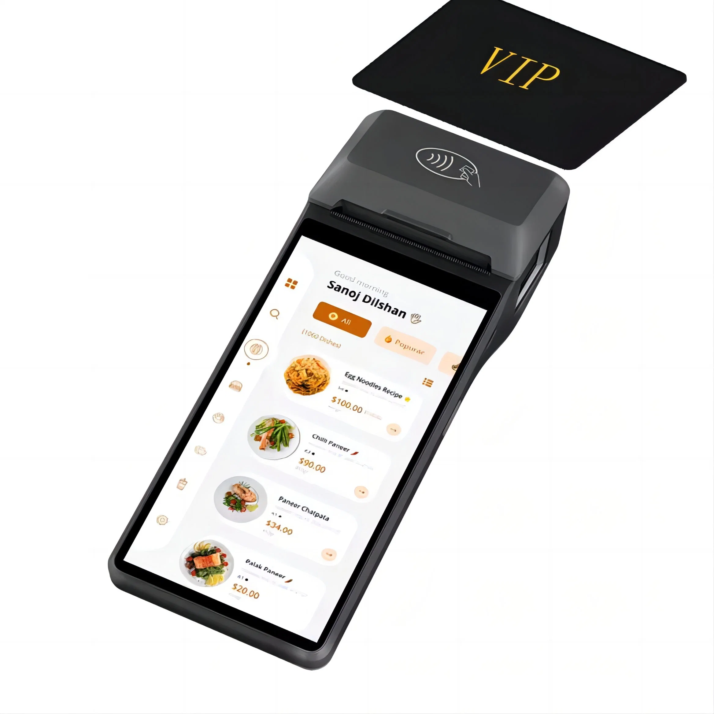 4G WiFi Loyverse POS Terminal Android 10.0 Handheld POS System مع طابعة الإيصالات لـ Supermarket (Z300)