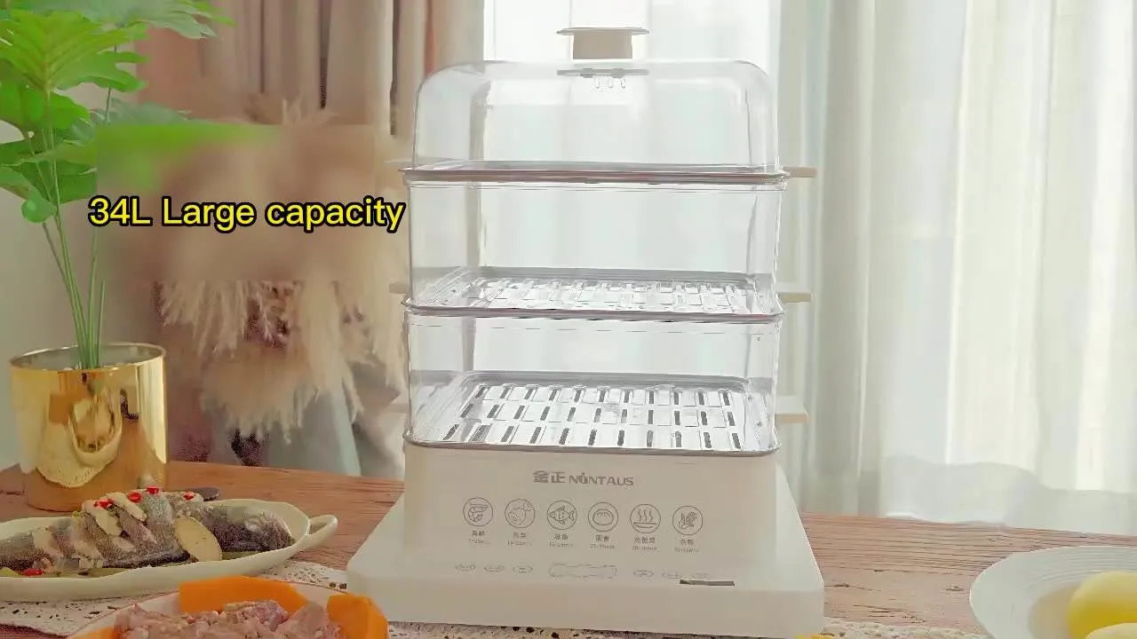 Electric Vegetables Steam Cooker Snack Dumpling Bun Warmer Food Steamer