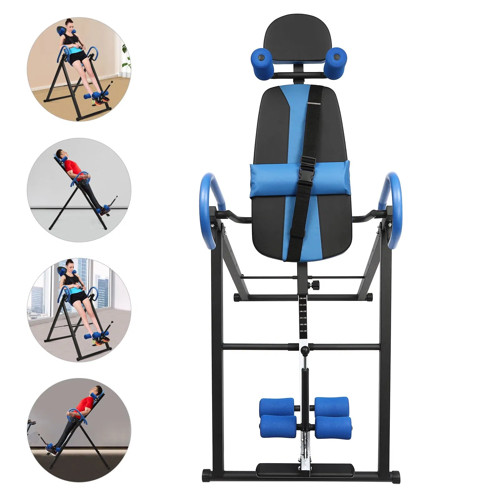 Amazon Hotselling Selling Gym Fitness Adjustable 4 Gears Heavy Duty Inversion Table