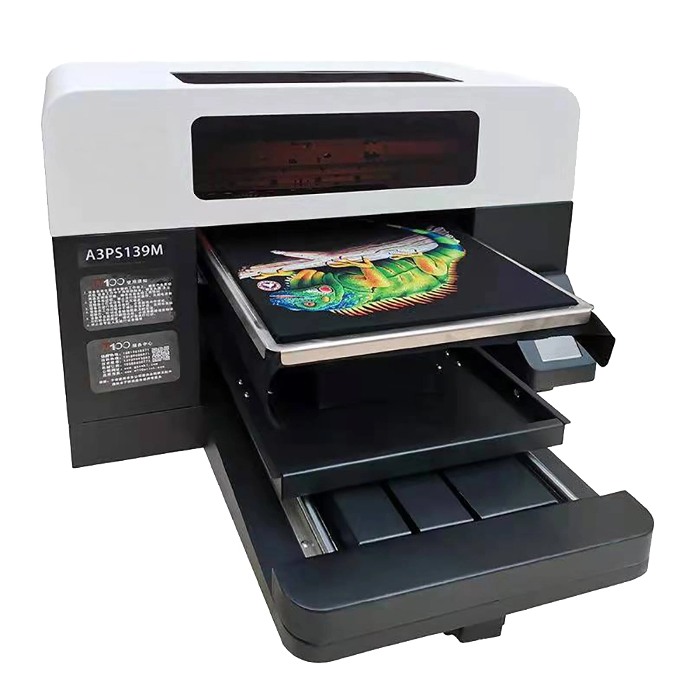 Digitaldrucker DTG direkt zu Garment T-Shirt Druckmaschine Mit Doppelkopf