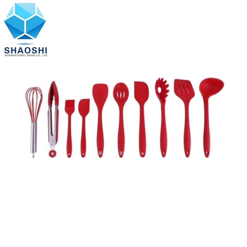 Kitchen Accessories Food Grade Rice Spoon Silicone Cover Nylon Kitchen Cooking Utensils Set