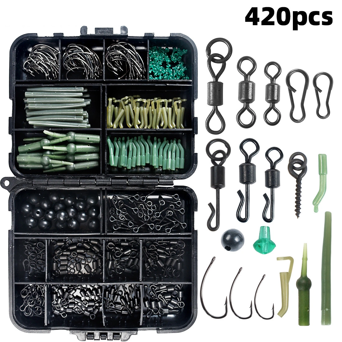 420PCS European Style Pond/Carp Fishing Tackle Accessories