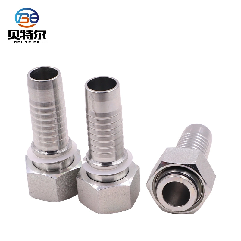 High Pressure Carbon Steel Straight Hydraulic Hose Fittings Adaptors