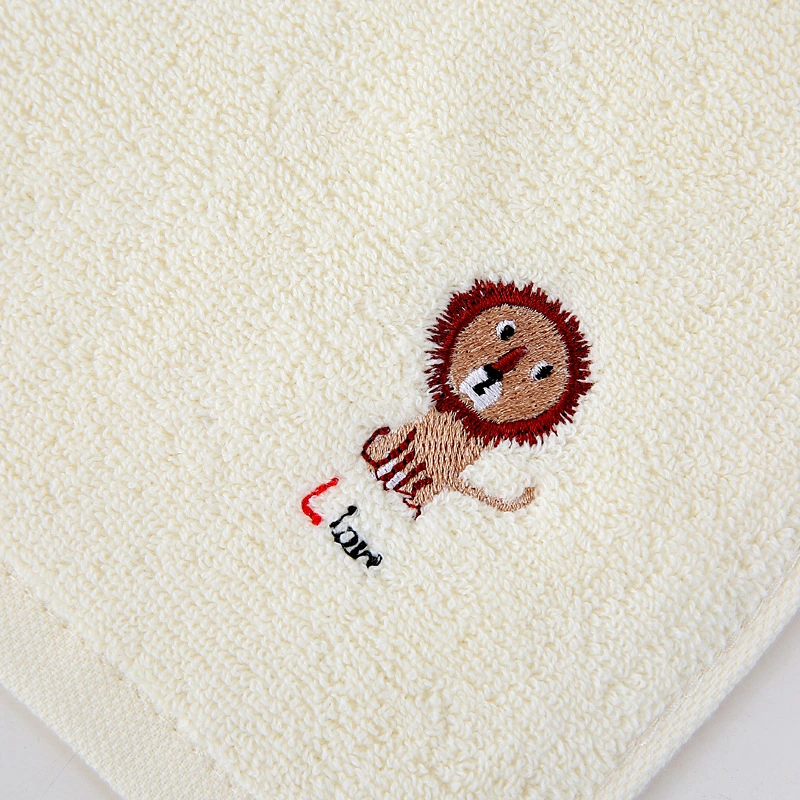 Pure Cotton Face Towel Baby Child 30X30cm Small Cleaning Towel Soft Household Water Absorption Embroider Logo Towel