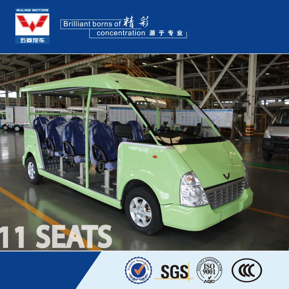 14 sièges off road alimenté par batterie ci-joint de la navette électrique classique Visites voiture avec ce matériau aluminium Certificat SGS jamais la rouille
