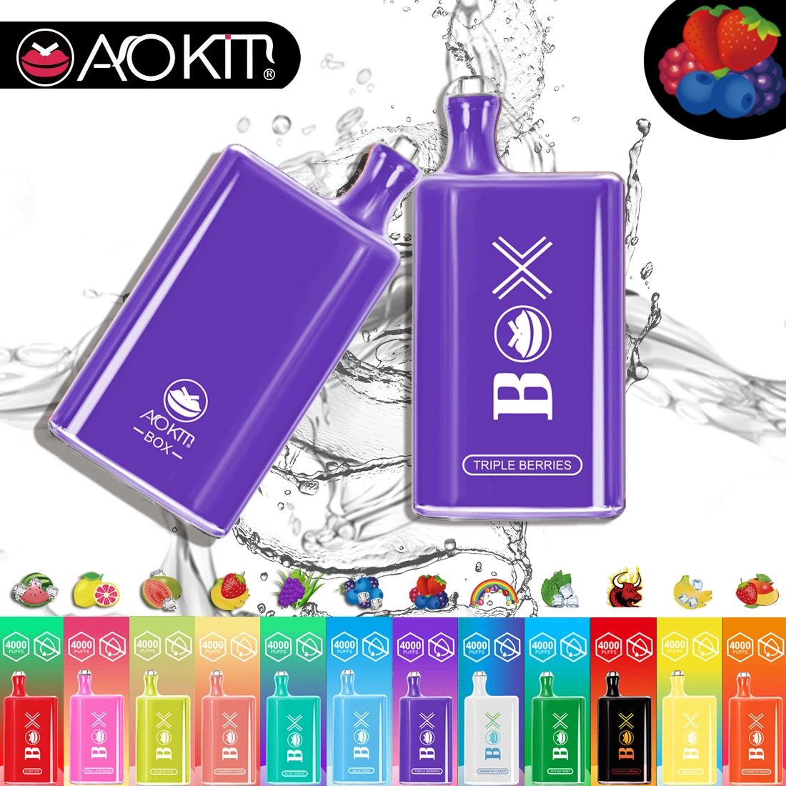 Wholesale/Supplier Disposable E Cigarette Aokit Box 4000 Puffs for Us Market