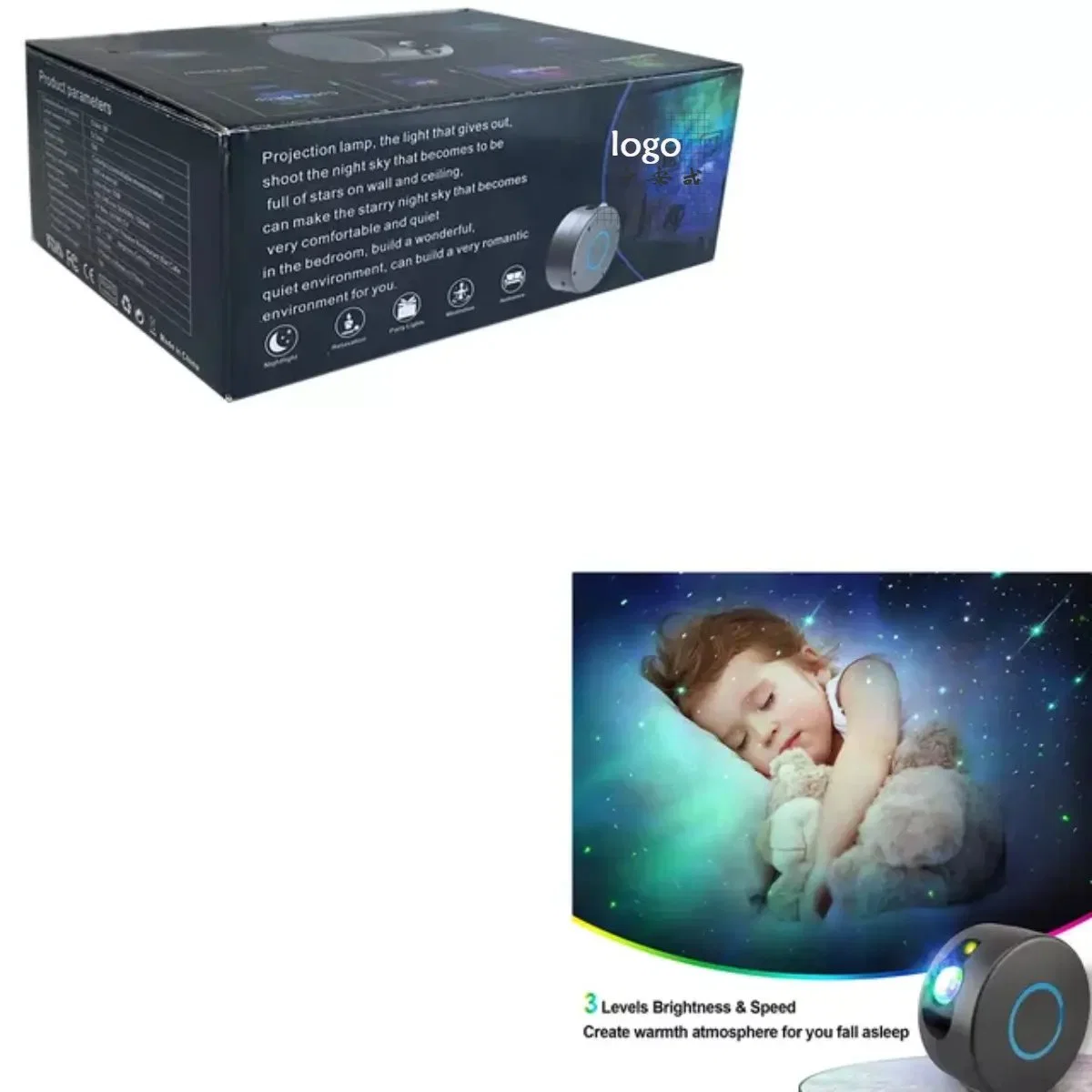 Home Theatre Night Light Laser Stars LED Cloud Starfield Twilight Projector