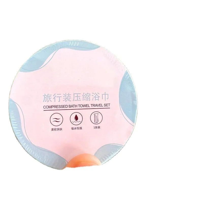 Disposable 100% Viscose Compressed Towel for Travel Biodegradable Coin Tissue for Baby Compressed Towel