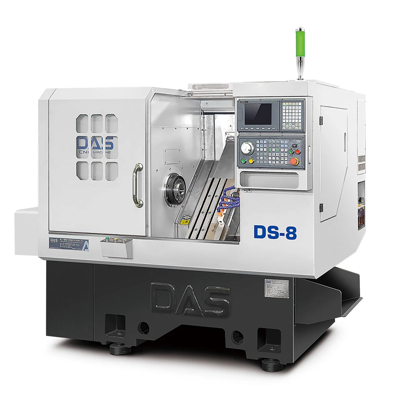 Ds-8, pista de alta precisión el tipo de máquina-herramienta CNC Control Syntec con alimentador de barras para la venta