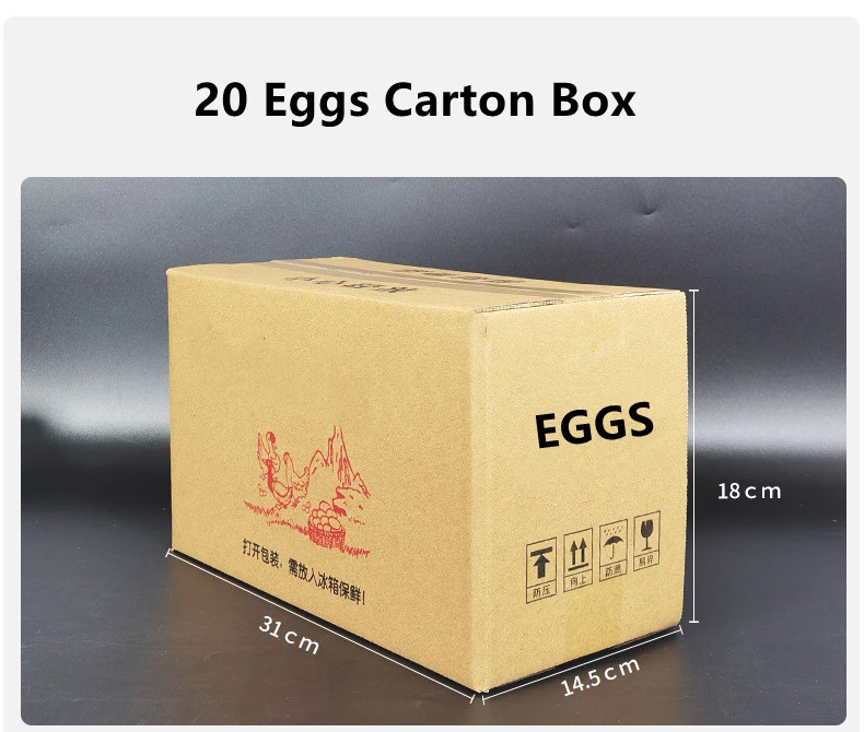 Wholesale/Supplier Bespoke Eggs Box Foldable Corrugated Packaging Boxes Carton Box for Egg Tart