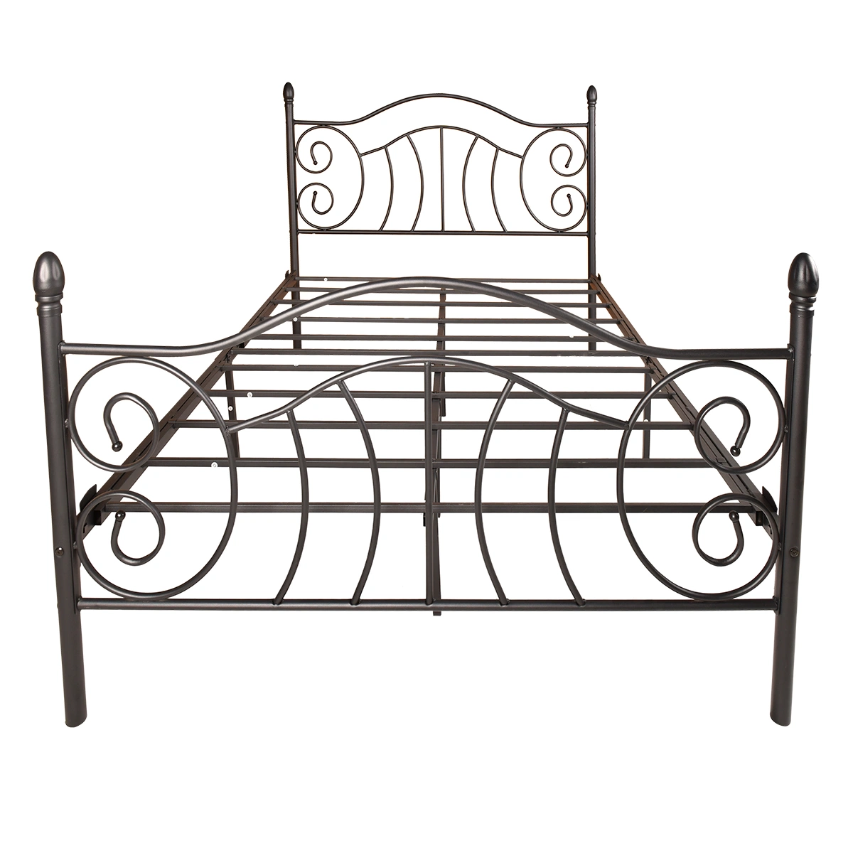 Iron Art Nordic Vintage Bed Double Metal Bed