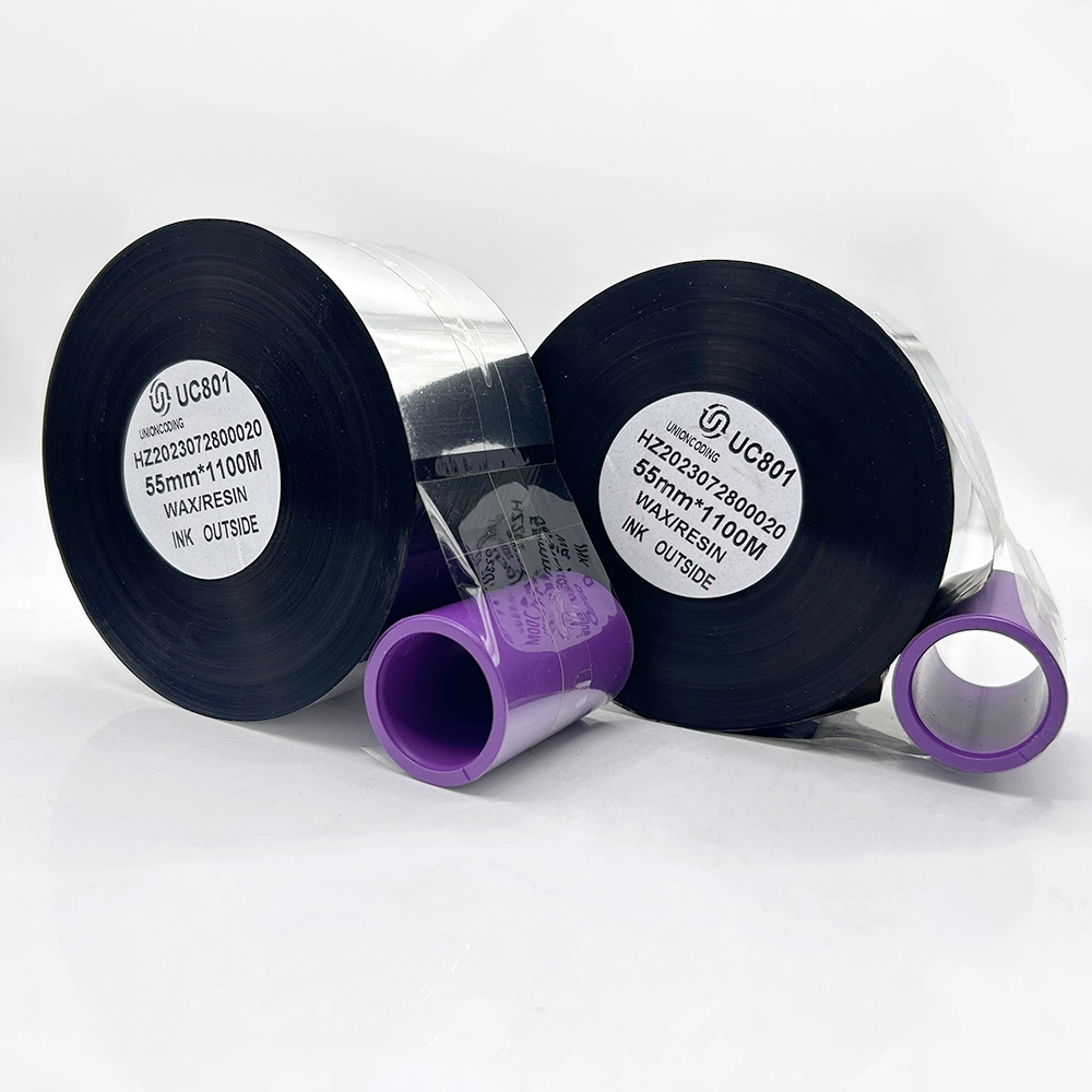 Wax Resin 33/55mm Printing Ribbon Thermal Transfer Ribbon Tto Ribbons