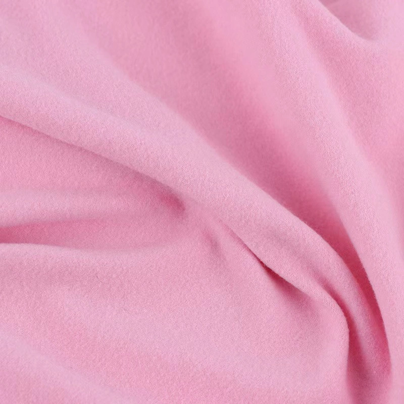 Polyester DTY Brush Knit Jersey Fabric for Pajamas