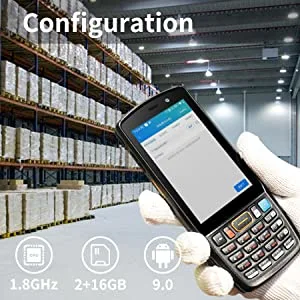 Dt40 Android 9.0 Qr Code Barcode Data Collector PDA Mobile Data Terminal