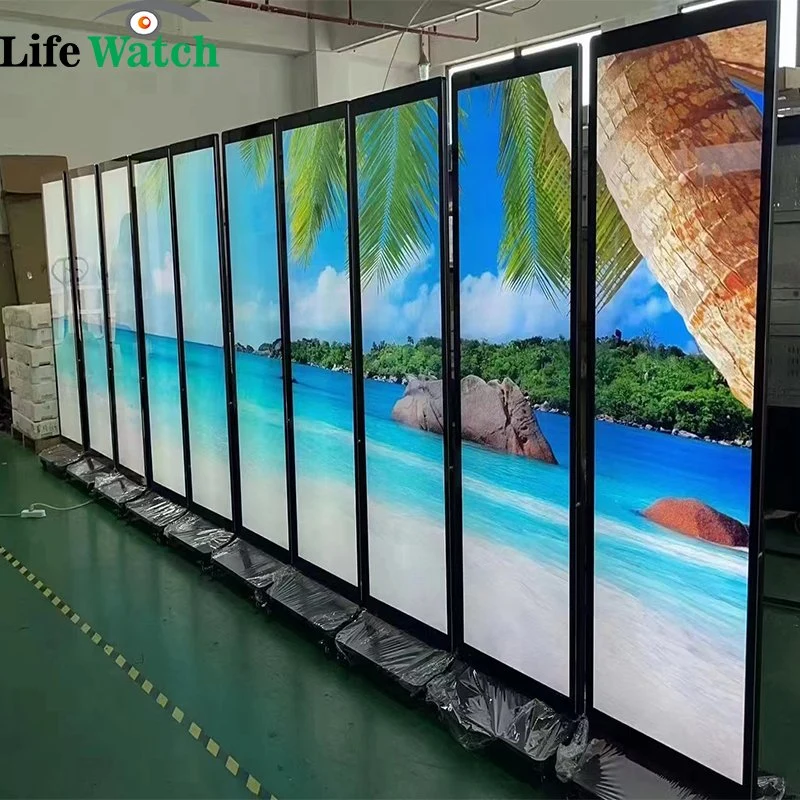 70-Inch Full Screen Android or Windows System 4K Indoor LCD Digital Poster TV Screen for Airport