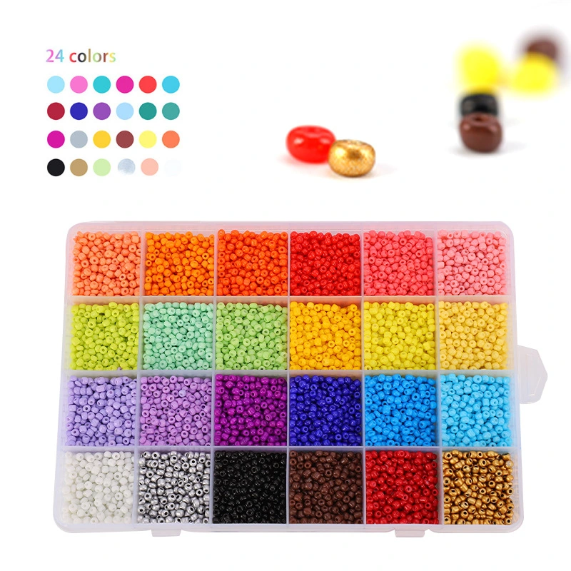 Lacquer Millet Bead Glass Bead Solid Dispersive Bead Set Wholesale DIY Accessories