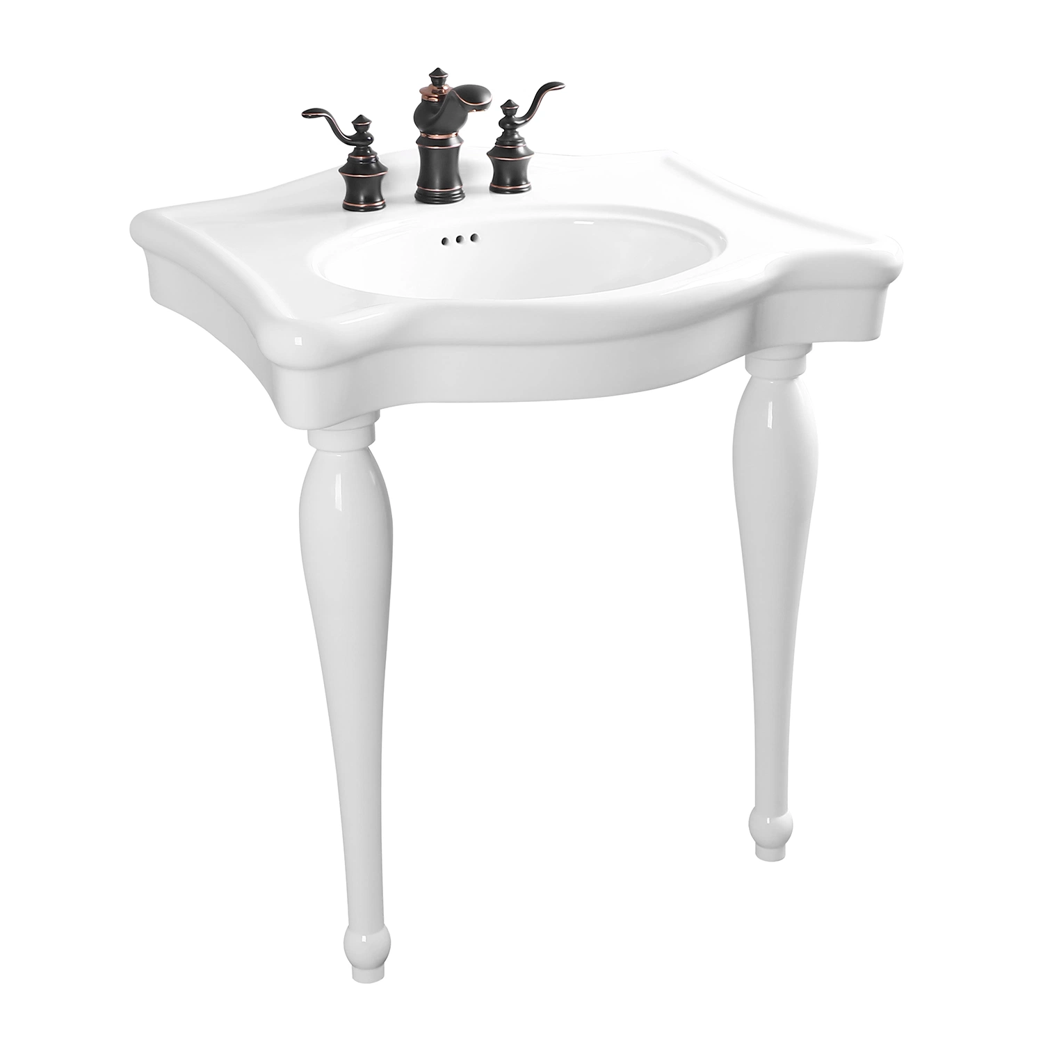 Bathroom Cupc Certified Ceramic Porcelain Glassy White Sanitary Ware Lavatory Vanity Hot Sale Kitchen Handmade Console Wash Sink