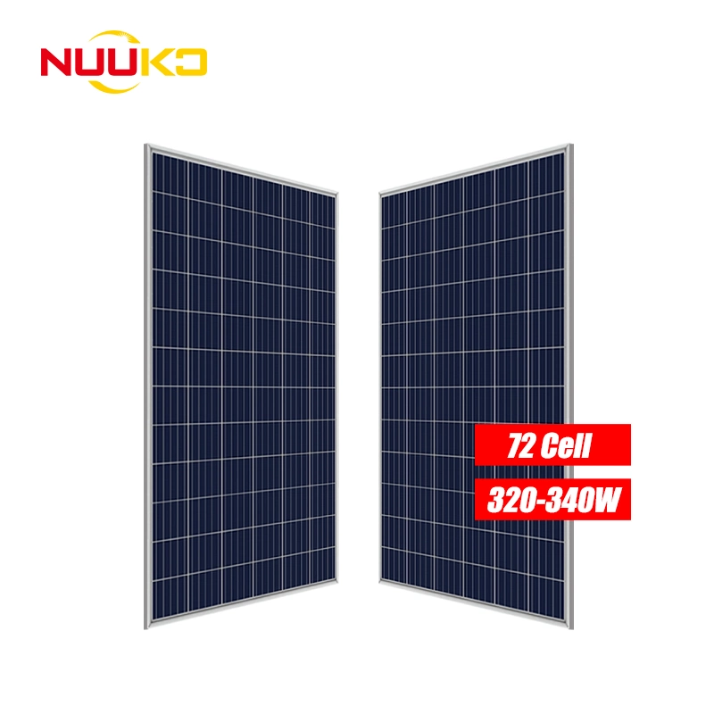 Nuuko Best Price 320W 325W 330W 335W 340W Polycrystalline Solar Module for Solar Power System A Grade for Solar Power System and Home Roof