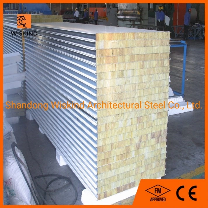 98% Water Resistent Building Material Insulation Rock Wool Composite Board