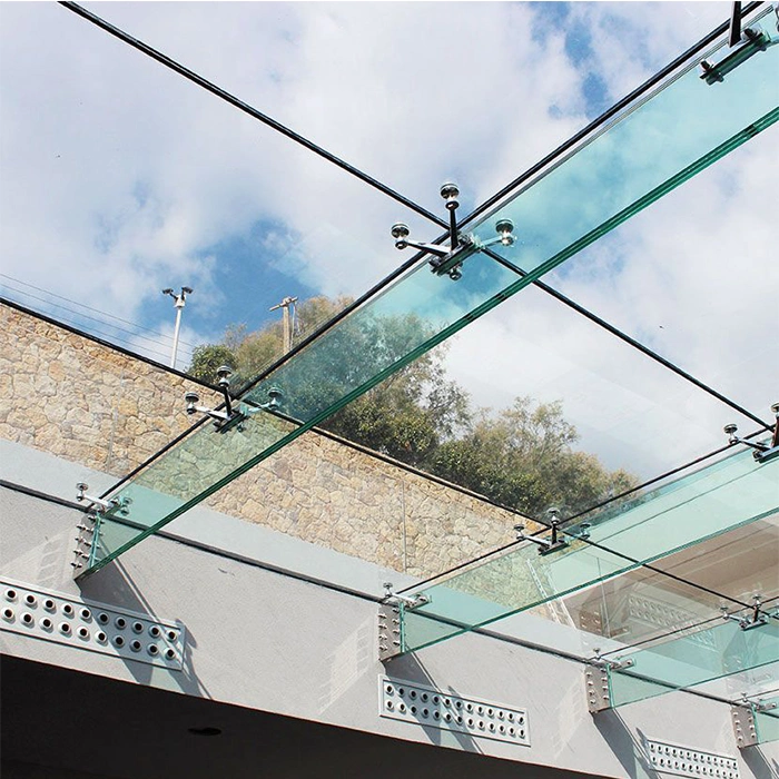 Durable Metal Full Glass Curtain Wall with Tempered Glass