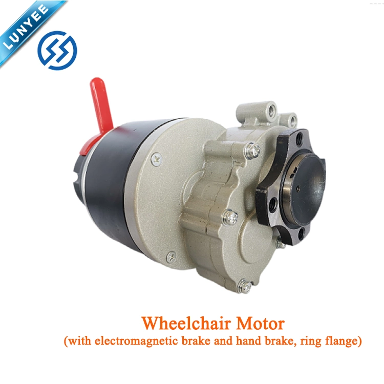 250W 24VDC Elektromagnetischer/Handbremse Radlamellbürstenmotor mit Ringflansch