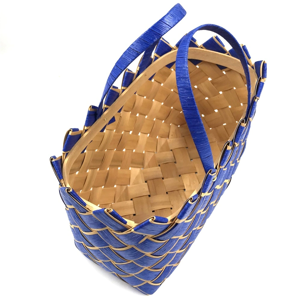 Flower Gift Fruit Camping Picnic Hand Woven Storage Baskets with Handle