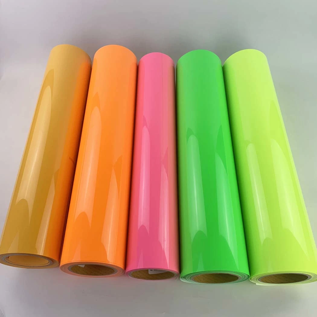 0.5*25m PVC Heat Transfer Vinyl /Film for T-Shirt Printing Cdp-20 Neon Pink