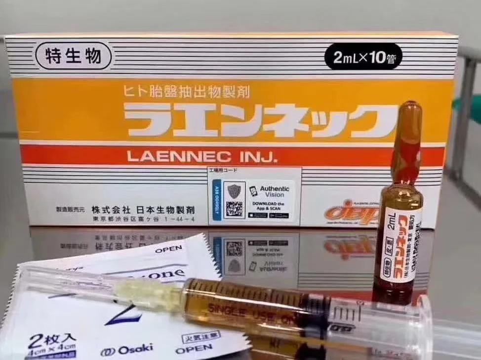 Extracto de placenta IV Laennec el blanqueamiento de la piel Reparación antienvejecimiento Melsmon antienvejecimiento Glutax Luthione Cindella inyecciones Curenex