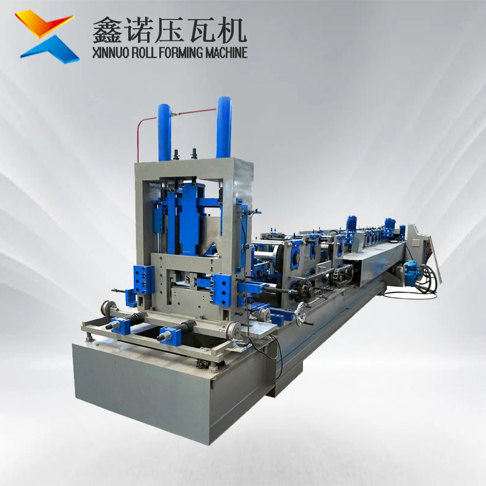 C Zpurlin Roll Forming Machine Metal Galvanized Steel PLC Control