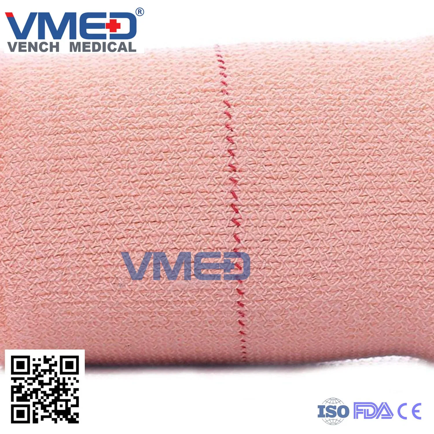 Medical Elastic Crepe Cotton Bandage, Surgical Crepe Elastic, First Aid, Crepe Spandex Bandage, High quality/High cost performance  Medical Elastic Crepe Bandages for Single Use