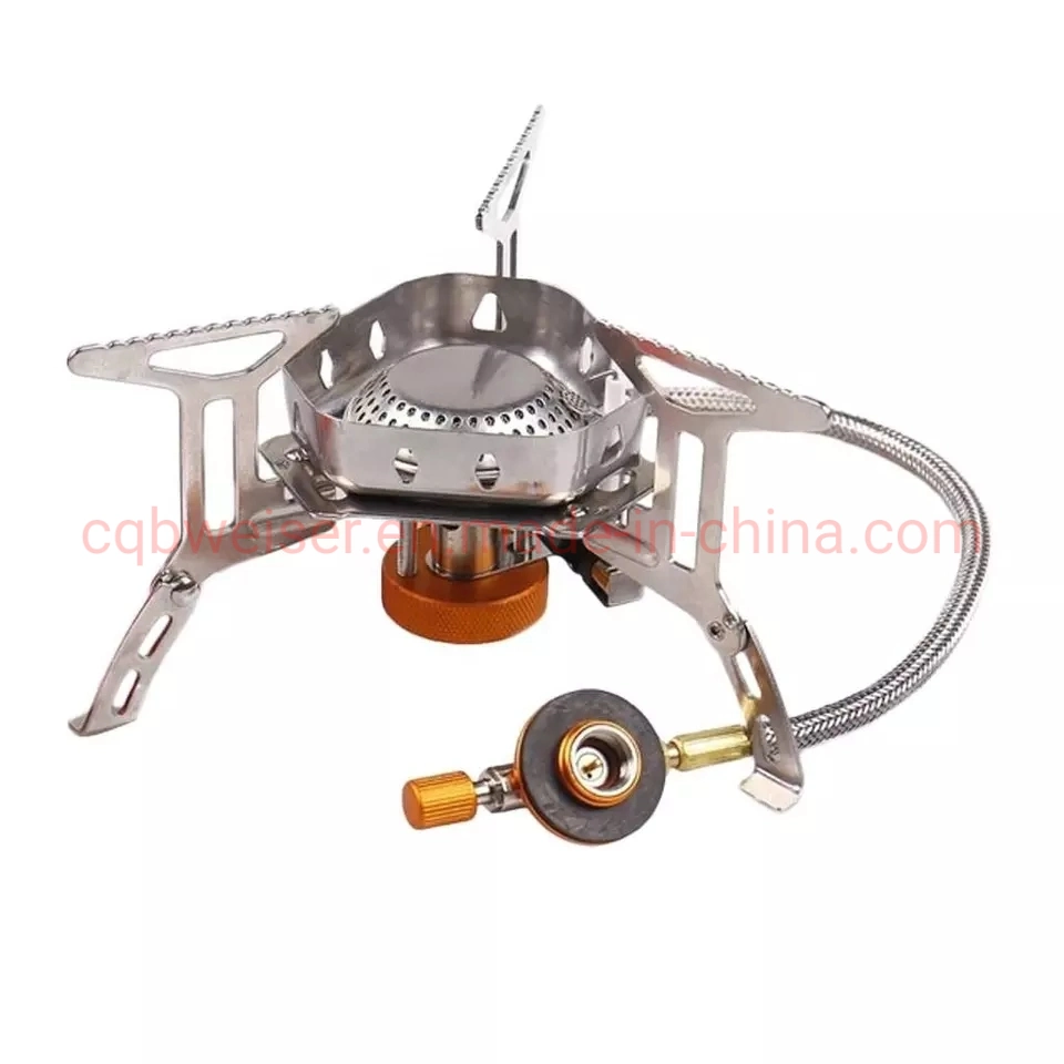 Outdoor Windproof Camping Burner Split Furnace Foldable Mini Gas Stove