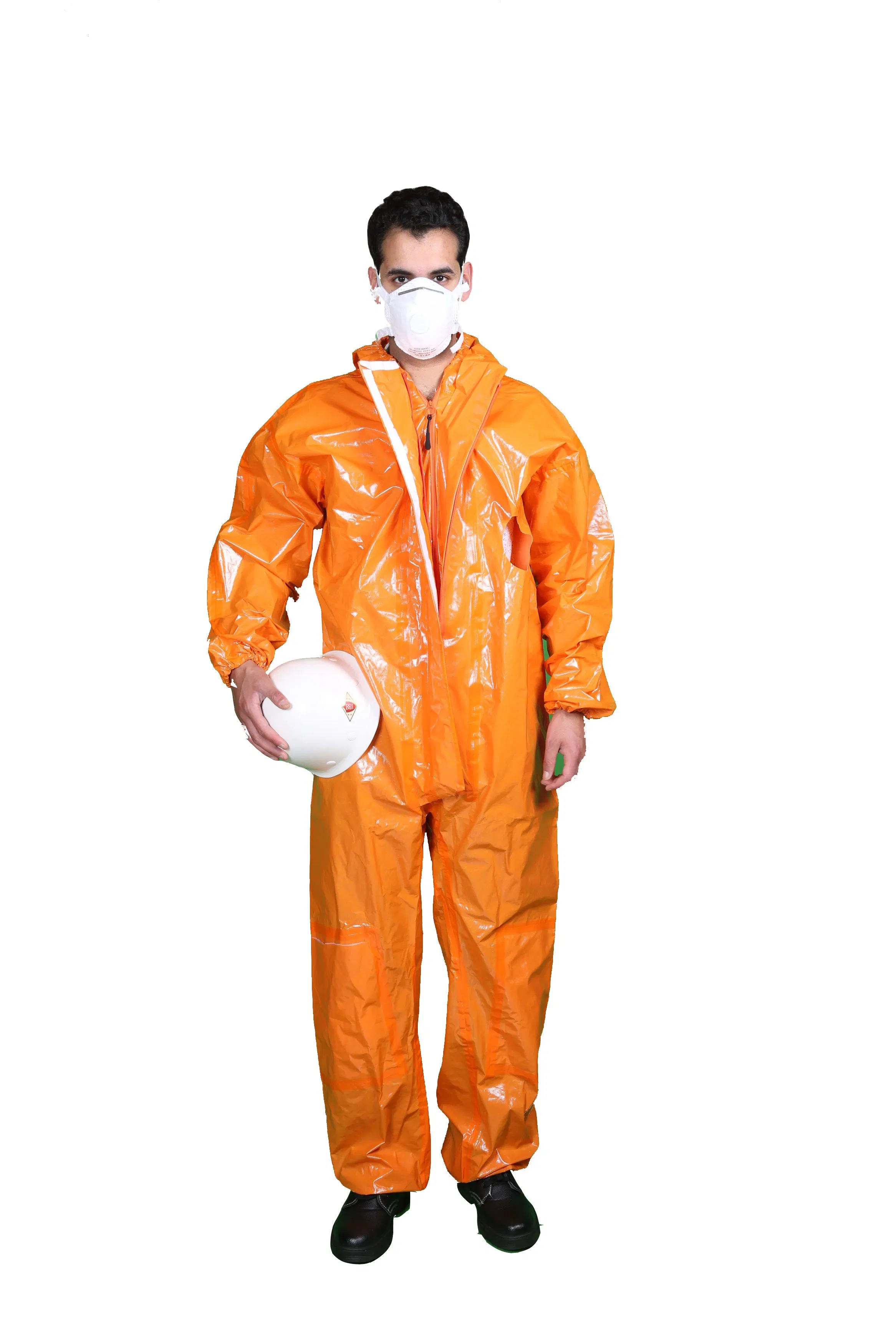 Type3/4/5/6 Einweg-Chemikalienschutzkleidung Overall Arbeitskleidung Jumpsuit