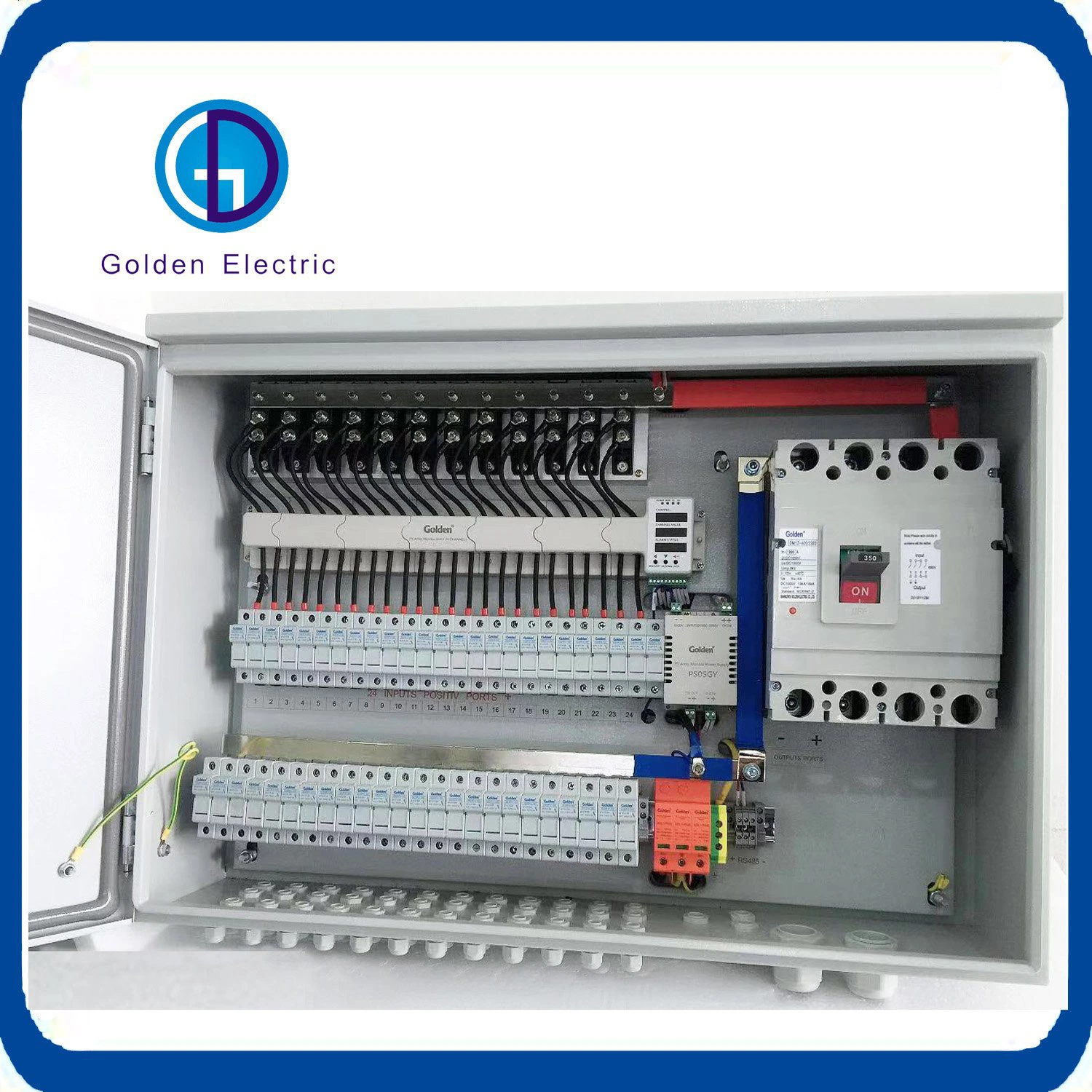 Plastic/Metal PV Combiner Box Combination Panel Solar System Connection Box PV Array Box with Transparant Door