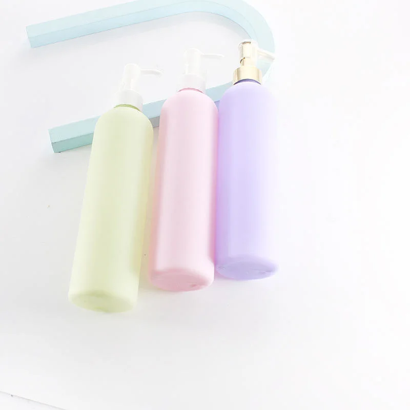 300ml Green Purple Pink Plastic Pump Lotion Bottle