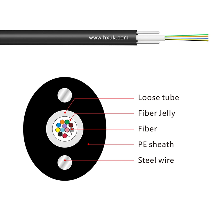 New Product FTTH Optical Fiber Multimode FTTH Loose Tube Cable Gyxtpy